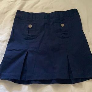 navy uniform skort cotton